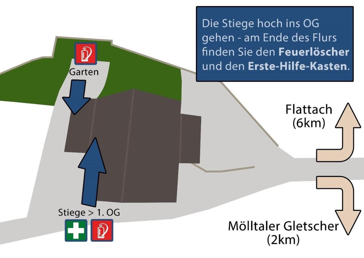 Gletscher Appartements Flattach Exterior foto